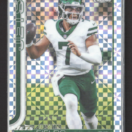 2025 Topps Chrome Justin Fields #237 X-Fractor