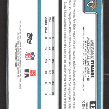 2024 Topps Chrome Brenton Strange #137 X-Fractor