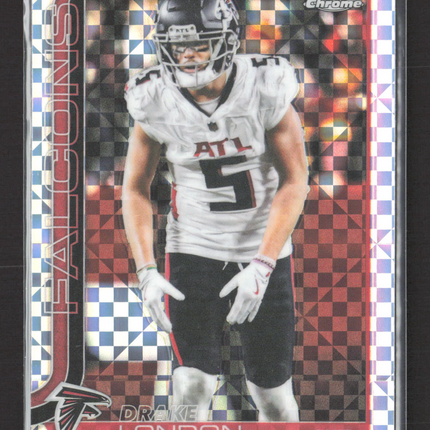 2025 Topps Chrome Drake London #12 X-Fractor