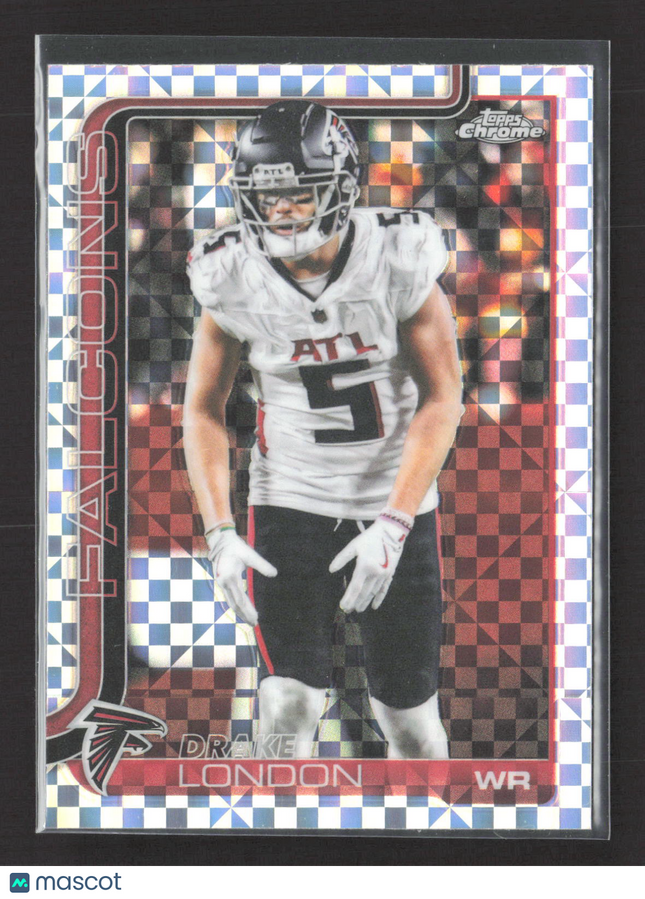 2025 Topps Chrome Drake London #12 X-Fractor