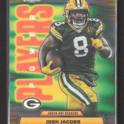 2025 Topps Chrome Power Players Josh Jacobs #PP-20