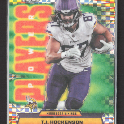 2025 Topps Chrome Power Players T.J. Hockenson #PP-36 X-Fractor