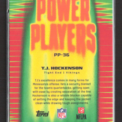 2025 Topps Chrome Power Players T.J. Hockenson #PP-36 X-Fractor
