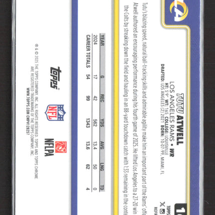 2025 Topps Chrome Tutu Atwell #167 Refractor