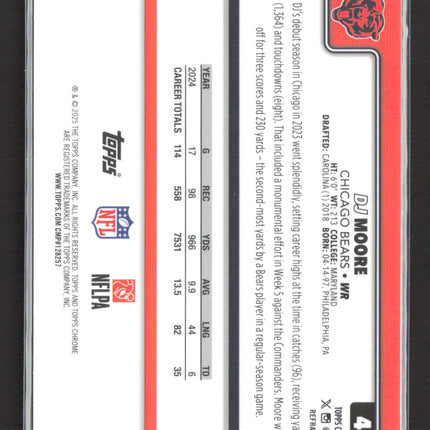 2025 Topps Chrome DJ Moore #48 Refractor