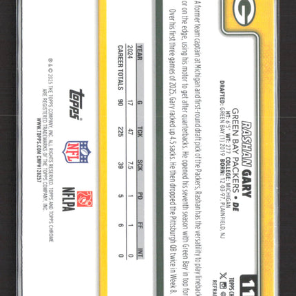 2025 Topps Chrome Rashan Gary #111 Refractor