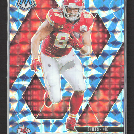 2025 Panini Mosaic Travis Kelce #106 blue reactive