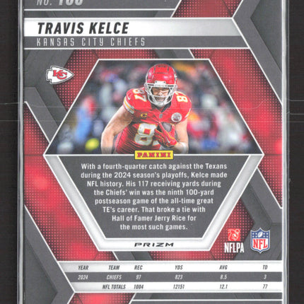 2025 Panini Mosaic Travis Kelce #106 blue reactive
