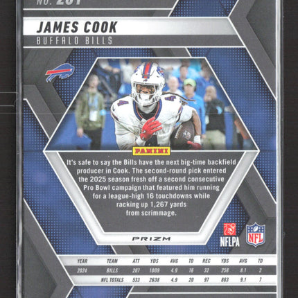 2025 Panini Mosaic Football James Cook #201 Prizm