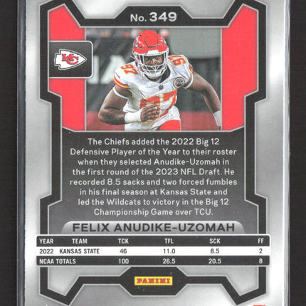 2023 Panini Prizm Felix Anudike-Uzomah #349 Pink RC