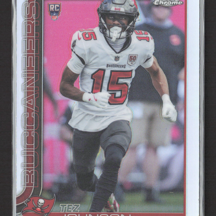 2025 Topps Chrome Tez Johnson #342 Refractor RC