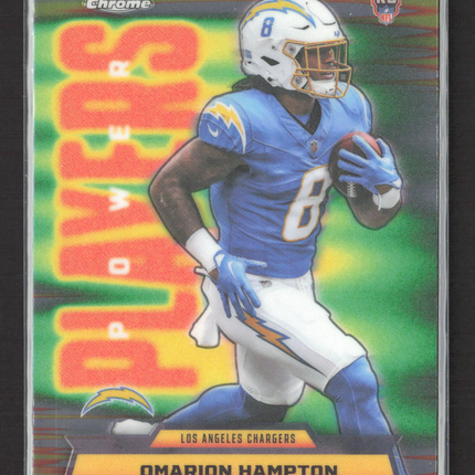 2025 Topps Chrome Power Players Omarion Hampton #PP-17 RC