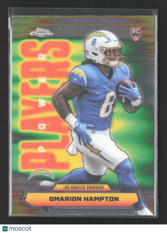 2025 Topps Chrome Power Players Omarion Hampton #PP-17 RC