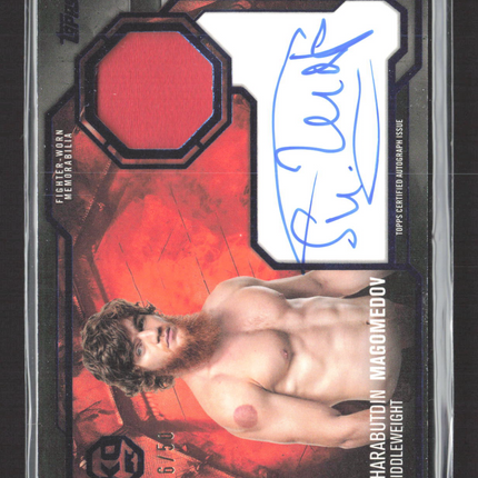 2025 Topps Knockout UFC Sharabutdin Magomedov #KAR-SM 16/50 Relic Auto