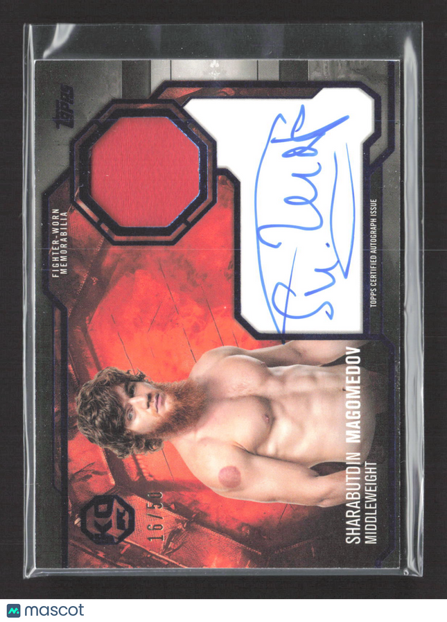 2025 Topps Knockout UFC Sharabutdin Magomedov #KAR-SM 16/50 Relic Auto