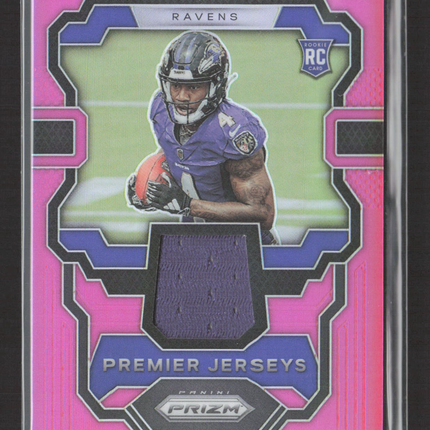 2023 Panini Prizm Zay Flowers #PJ-ZF Pink Premier Jerseys RC Memorabilia