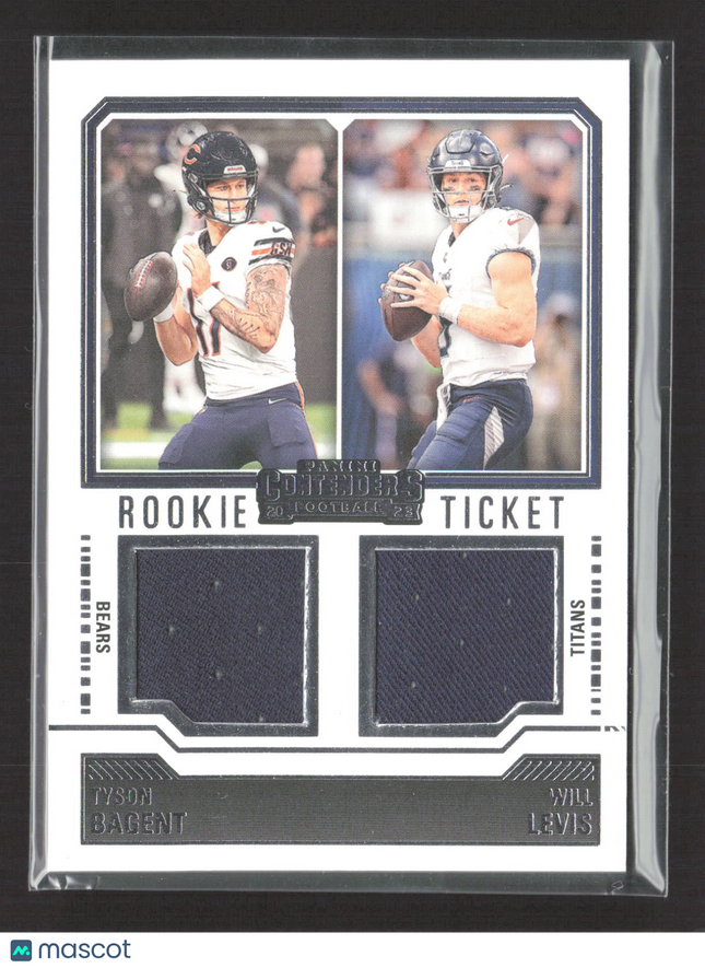 2023 Panini Contenders Football Tyson Bagent Will Levis #DS-6 Dual Jersey
