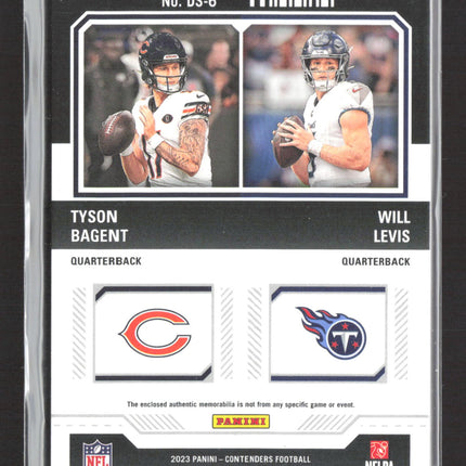 2023 Panini Contenders Football Tyson Bagent Will Levis #DS-6 Dual Jersey