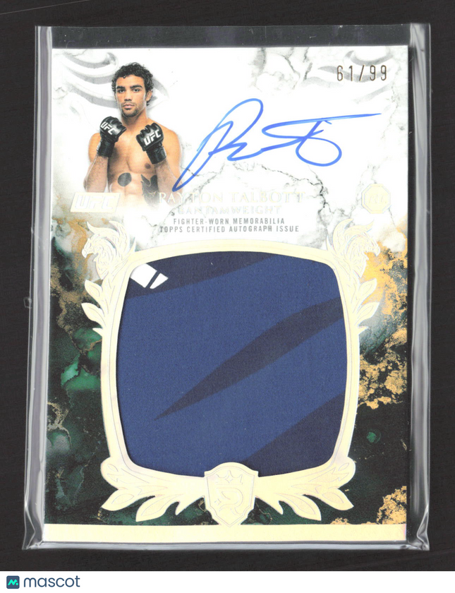 2025 Topps Royalty Collection UFC Payton Talbott #RRA-PT 61/99 Jumbo Relic Auto