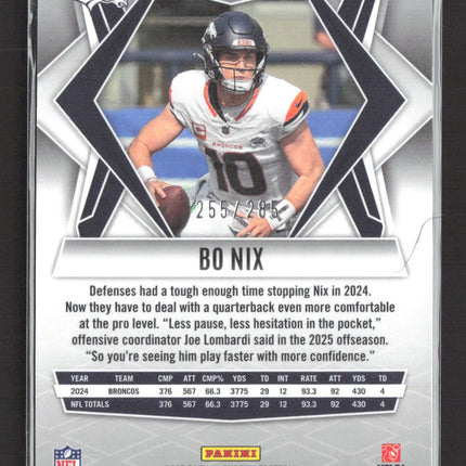 2025 Panini Phoenix Bo Nix #83 Green 255/285