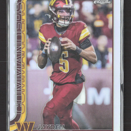 2025 Topps Chrome Jayden Daniels #295 Refractor