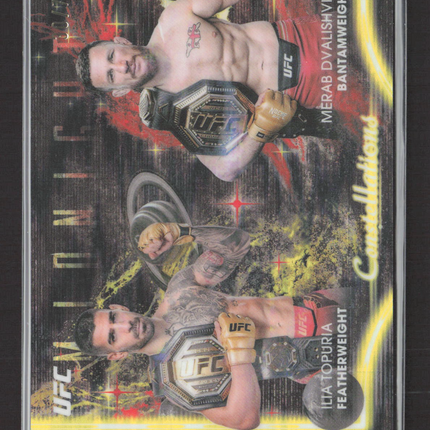 2025 Topps Midnight Constellations Ilia Topuria Merab Dvalishvili #CS-7 /75