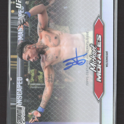 2025 Topps Stadium Club Chrome UFC Michael Morales #CAS-MMO Auto Refractor