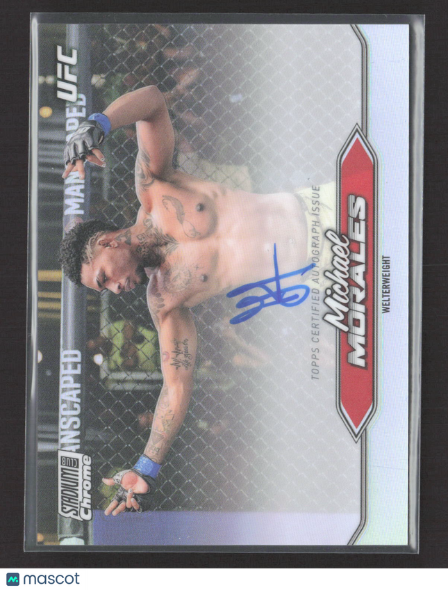 2025 Topps Stadium Club Chrome UFC Michael Morales #CAS-MMO Auto Refractor