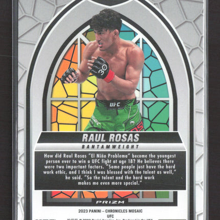 2023 Panini Chronicles Mosaic Stained Glass Raul Rosas #22 RC