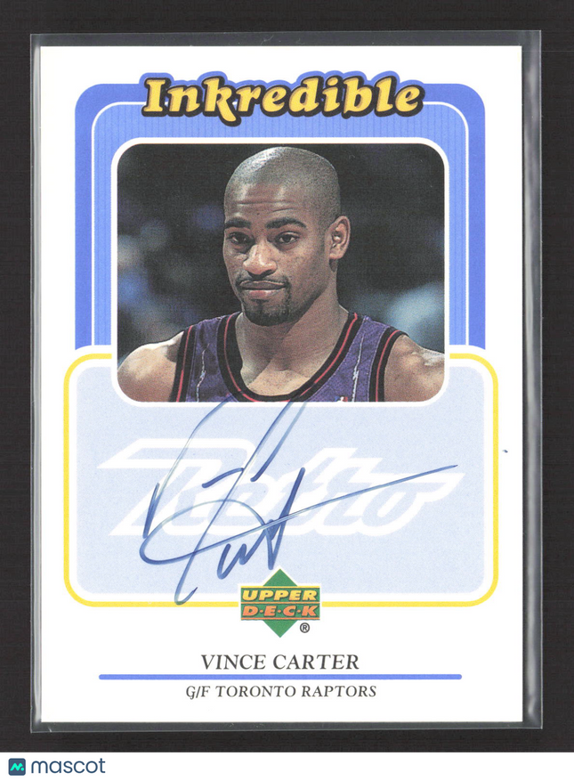 1999 Upper Deck Retro Inkredible Vince Carter #VC Auto