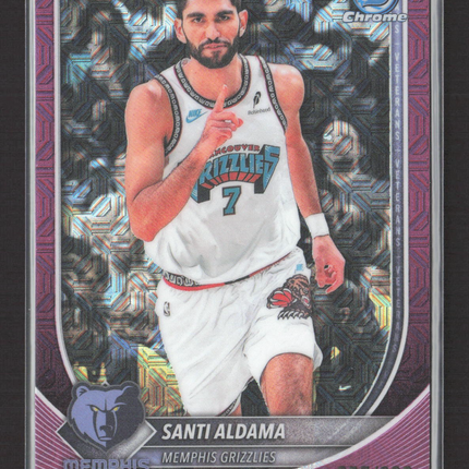 2025 Bowman Chrome Santi Aldama #BCV-200 Pink Mojo Refractor /299