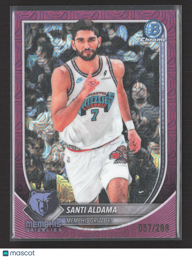2025 Bowman Chrome Santi Aldama #BCV-200 Pink Mojo Refractor /299