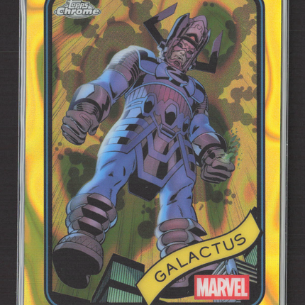 2025 Topps Chrome Marvel #150 Galactus Yellow Wave