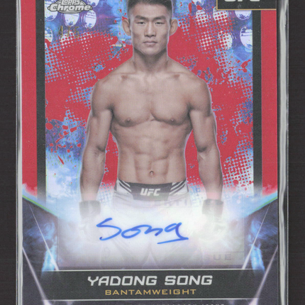 2024 Topps Chrome UFC Yadong Song #FNA-SYA Red Auto /5