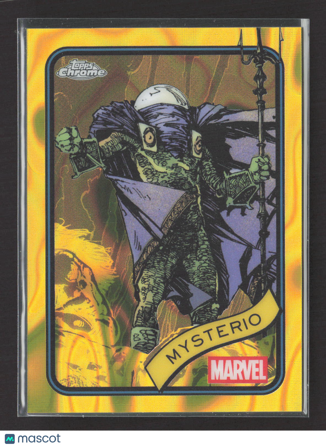 2025 Topps Chrome Marvel #115 Mysterio Yellow Wave