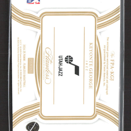 2024 Panini Flawless Keyonte George #FPA-KGJ Ruby 08/15 Patch Auto