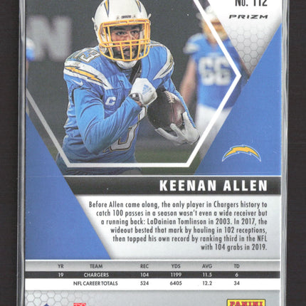 2020 Panini Mosaic Prizm Keenan Allen #112 Pink Camo