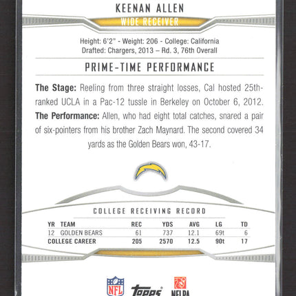 2013 Topps Prime Keenan Allen #113 RC