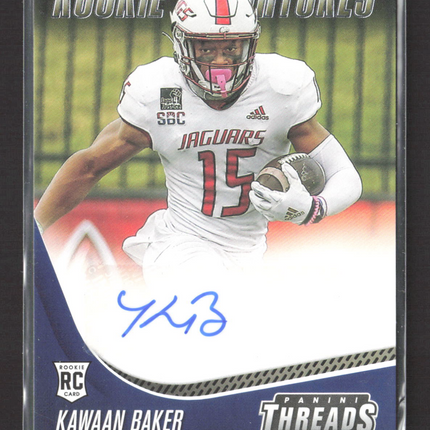 2021 Panini Chronicles Threads Draft Picks Kawaan Baker #TS-KBA RC Auto