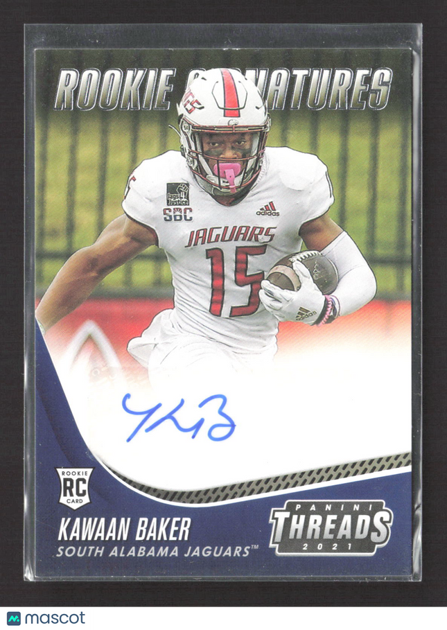 2021 Panini Chronicles Threads Draft Picks Kawaan Baker #TS-KBA RC Auto
