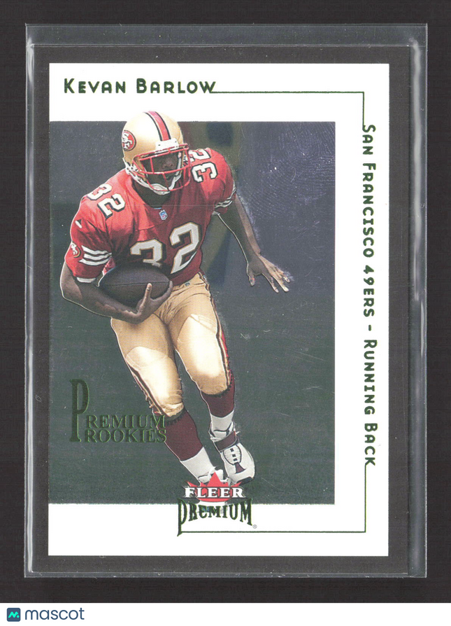 2001 Fleer Premium Kevan Barlow #233 Green 1989/2001
