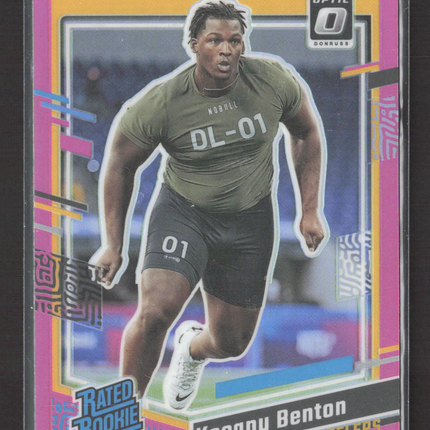 2023 Panini Donruss Optic Keeanu Benton #387 Pink