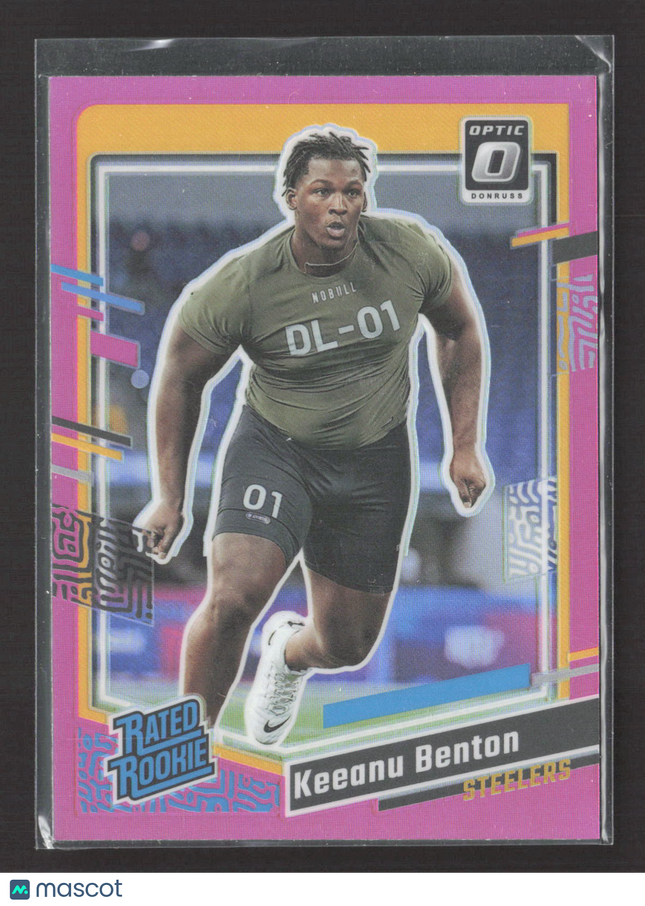2023 Panini Donruss Optic Keeanu Benton #387 Pink