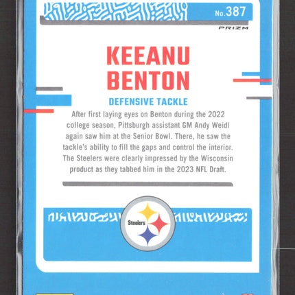 2023 Panini Donruss Optic Keeanu Benton #387 Pink