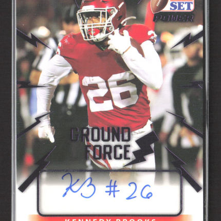 2021 Leaf Pro Set Power Ground Force Kennedy Brooks #GF-KB1 7 / 25 Auto