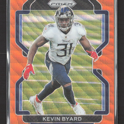 2021 Panini Prizm Kevin Byard #8 Orange Wave 15/60