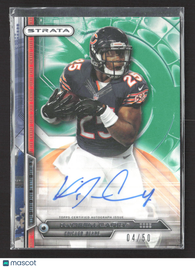 2014 Topps Strata Ka'Deem Carey #119 Green 04/50 Auto