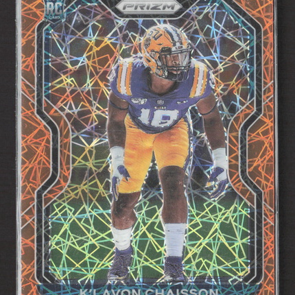 2020 Panini Prizm K'Lavon Chaisson #352 Orange Lazer RC