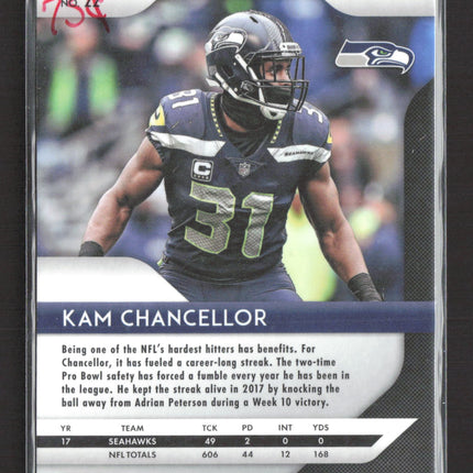 2018 Panini Prizm Kam Chancellor #22