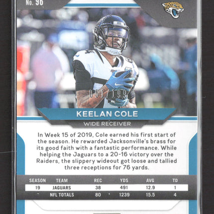 2020 Panini Prizm Keelan Cole #96 Blue Wave 051/199
